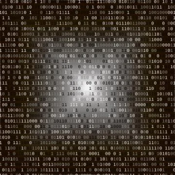 Binary code. Internet security concept. Stock Illustration