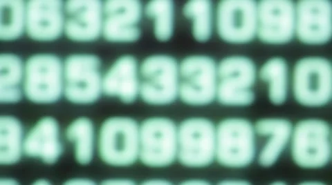 Binary code from a lcd monitor Stock Footage