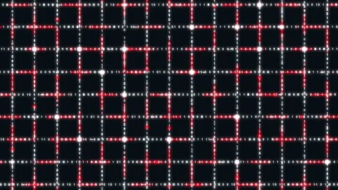 Binary Code Lines Abstract Grid Matrix Background Stock Footage 138453561