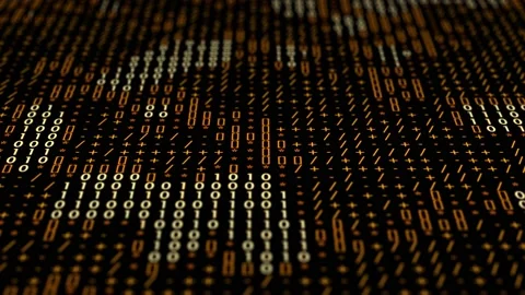 Binary code. Loopable sequence. Stock Footage 168069170