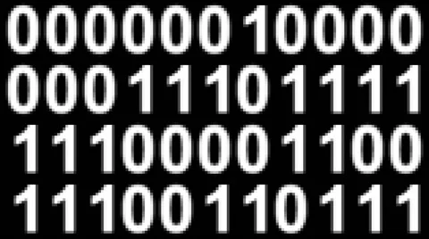 Binary code. Looping. Stock Footage 52797081