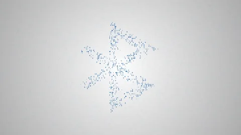 Binary code make closeup silhouette of bluetooth sign Stock Footage 93294441