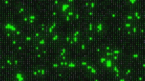 Binary Code Matrix Background With Numbers Stock Footage 188412760