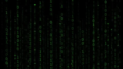 Binary code matrix Stock Footage 266130553