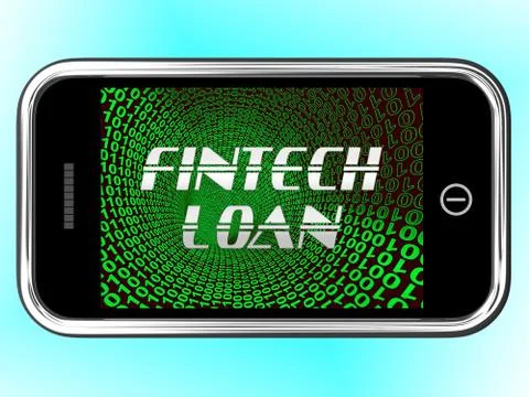 Binary Code On Mobile Showing Technology Stock Illustration