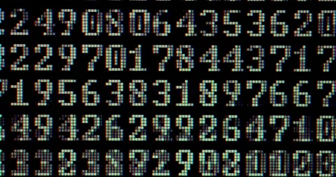 Binary code in monitor close-up concept hacking security IT technology 스톡 동영상 334021562
