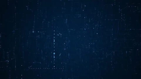 Binary code motion background. Grid, structure of numbers, digits zero and one. Video stock 147688869