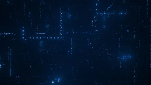 Binary code motion background. Grid, structure of numbers, digits zero and one.  Video stock 248569860