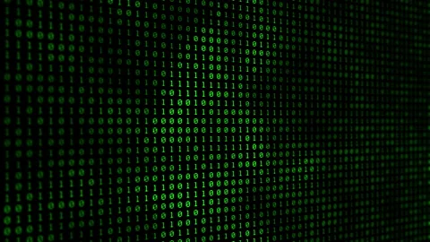 Binary code motion background. Moving numbers, digits zero and one. Stock Footage 168846047