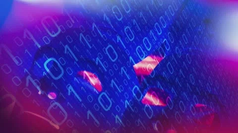 Binary code new technology 4k background 動画素材 65145650