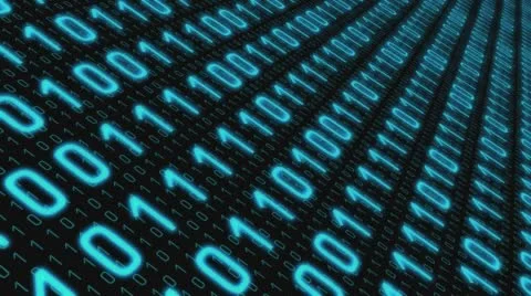 Binary code new technology abstract 3d motion background Stock Footage 64875795