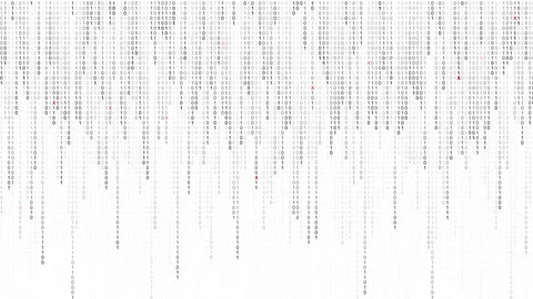 Binary code number background with digits moving on screen. Stock Footage 172036025