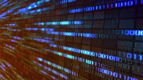 Binary code panel Stockillustratie