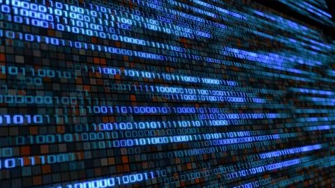 Binary code panel 스톡 일러스트