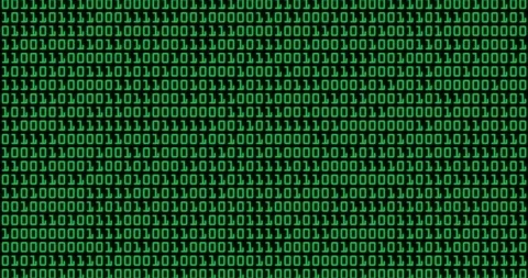 Binary code passing to 0 at end of the conversion Stock Footage 110627420