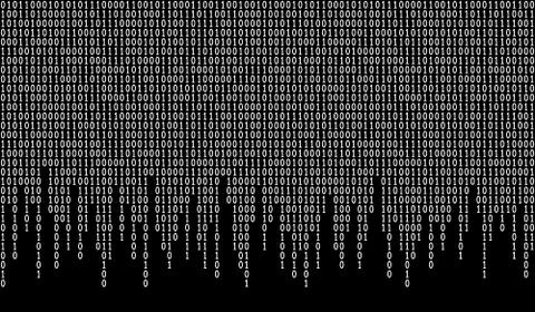 Binary code pattern Stock Illustration