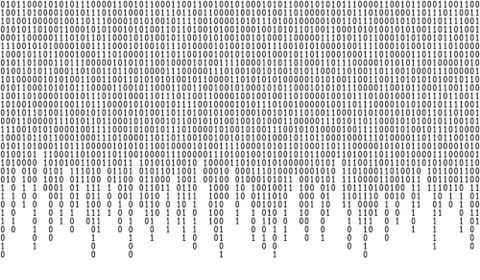 Binary code pattern Stock Illustration