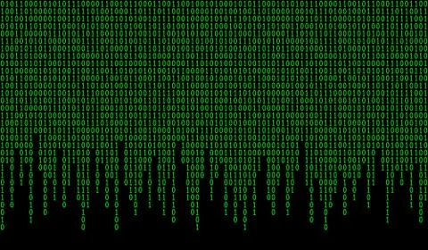 Binary code pattern Stock Illustration