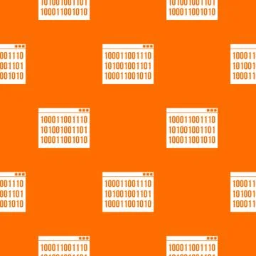 Binary code pattern seamless Stock Illustration