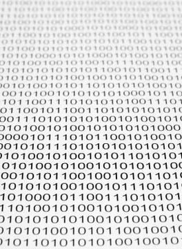 Binary code Foto stock
