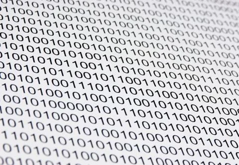 Binary code Foto stock