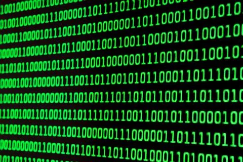 Binary code Foto stock