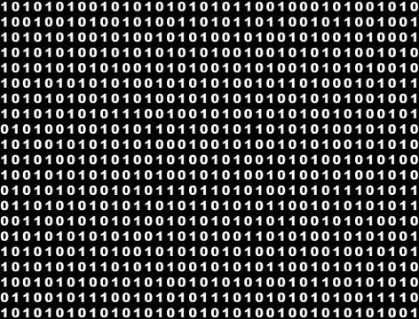 Binary code Foto stock