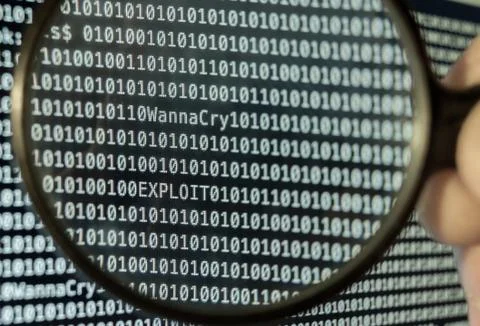 Binary Code Stockfoto's