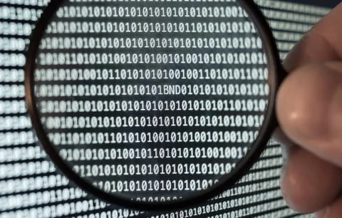 Binary Code 库存照片