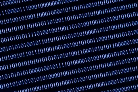 Binary code Foto stock