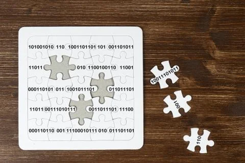 Binary code 库存照片