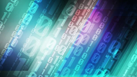 Binary code plays a vital role in the search for security measures against virus Stock Footage 252300288