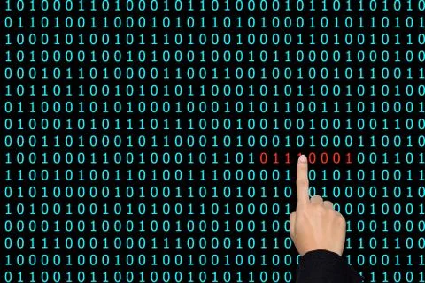 Binary code problem Foto stock