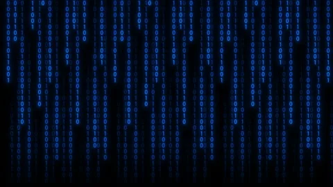 Binary Code Rain Stock Footage 171389715