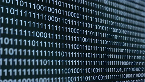 Binary Code Random Number Background Stock Footage 244907419