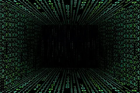 Binary code room 스톡 사진