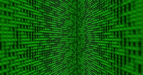 Binary code rotating 360 loop 動画素材 81915593