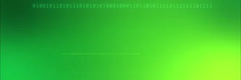 Binary code rows background template animation in green and lime Stock Footage 340557773