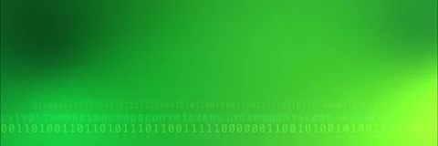 Binary code rows background template animation in green and lime Stock Footage 340557791