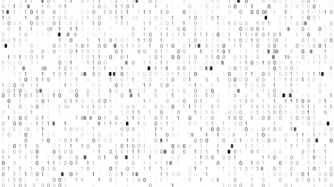 Binary code running Video stock 144064944