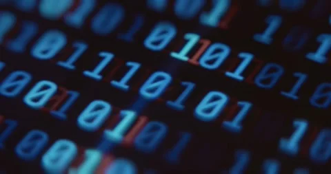 Binary code running, zeroes and ones Stock Footage 321751809