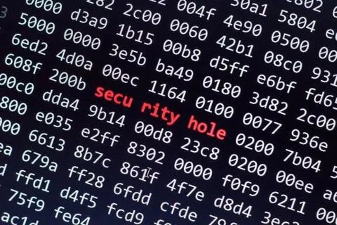 Binary code screen close up 写真素材