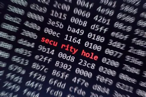 Binary code screen close up 스톡 사진