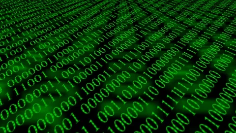 Binary code screen data code Stock Footage 94229620