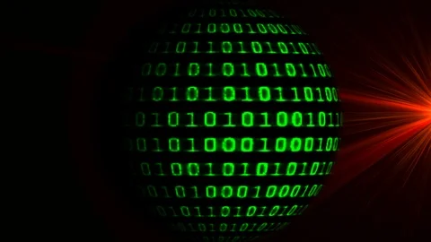 Binary code screen data code Video stock 99152901