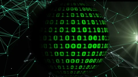 Binary code screen data code Stock Footage 99163815
