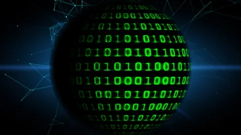 Binary code screen data code Stock Footage 99171901