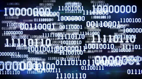 Binary code screen Stock Footage 58939255