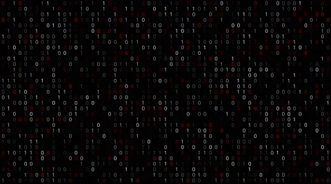 Binary Code Screen Stock Footage 64649650