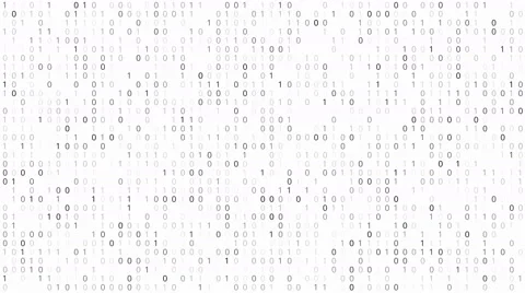 Binary Code Screen Stock Footage 64650746